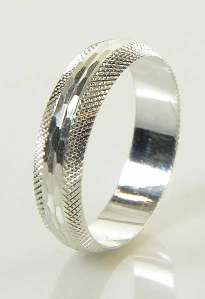 Alianzas Plata - 01003 Alianza Tallada  4Mm - Unisex