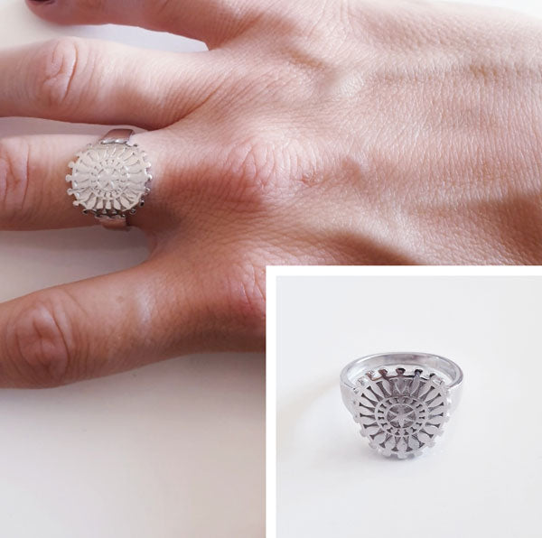 Anillos De Plata - 4009 Anillo Plata Mandala - Senora