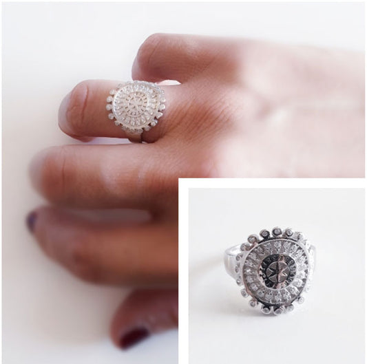 Anillos De Plata - 4009 Anillo Plata Mandala - Senora