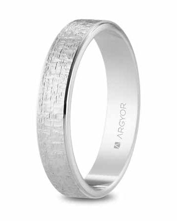 Alianzas Plata - 5740528 Mate Brillo 4 Mm - Unisex