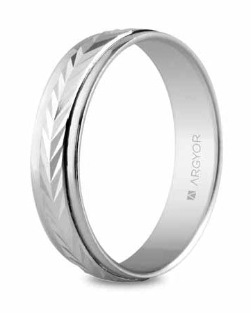 Alianzas Plata - 5750283 Tallada 5 Mm - Unisex