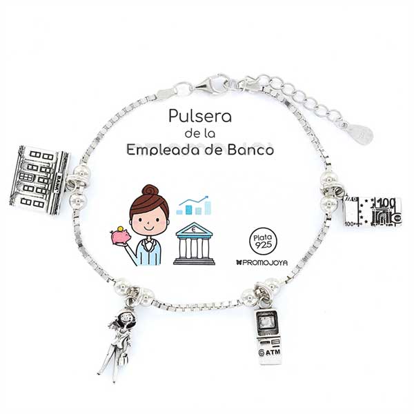 Joyas Profesiones - Prof 38 Pulsera Empleda Banco - Senora