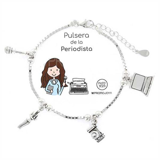 Joyas Profesiones - Prof 25 Pulsera Periodista - Senora