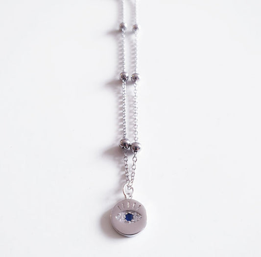 Gargantilla Plata - 3505 Collar Choker Pua Ojo - Senora