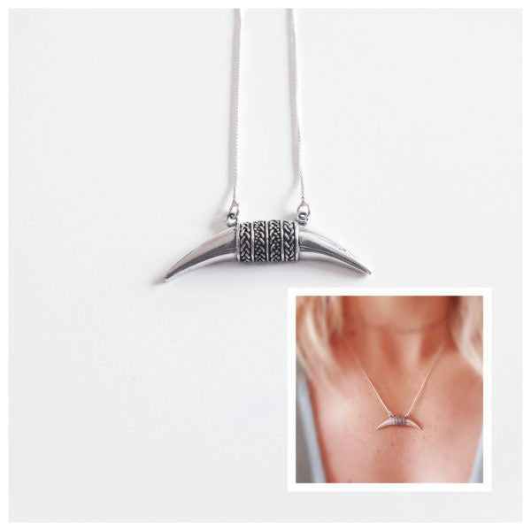 Gargantilla Plata - 3510 Collar Boho Luna - Senora