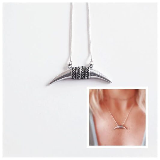 Gargantilla Plata - 3510 Collar Boho Luna - Senora