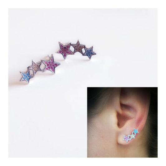 Pendientes Trepadores - Pend1760 Trepador Estrella - Senora
