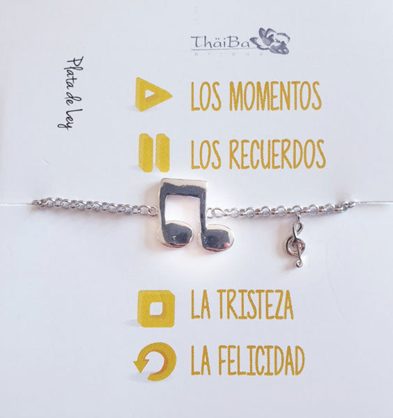 Joyas Con Mensaje - 1911 Pulsera Musica - Senora