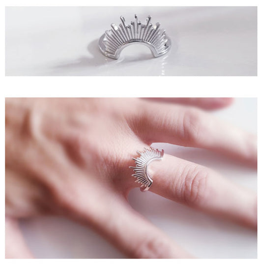 Anillos De Plata - 11782 Anillo Sol Naciente - Senora