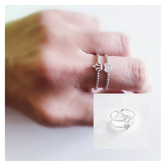 Anillos De Plata - 12858 Anillo Princess - Senora