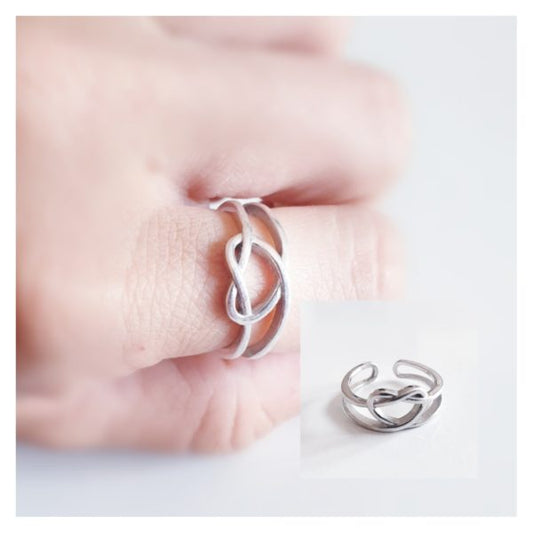 Anillos De Plata - 12860 Anillo Corazon Infinito - Senora