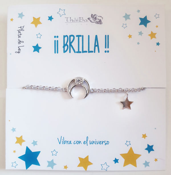 Joyas Con Mensaje - 19133 Pulsera Luna Creciente - Senora