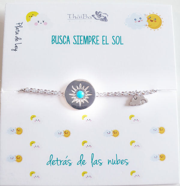 Joyas Con Mensaje - 19134 Pulsera Sol-Nube - Senora