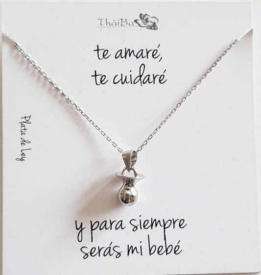 Joyas Con Mensaje - Coll569 Collar Chupete - Senora