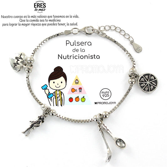 Joyas Profesiones - Prof 68 Pulsera Nutricionista - Senora