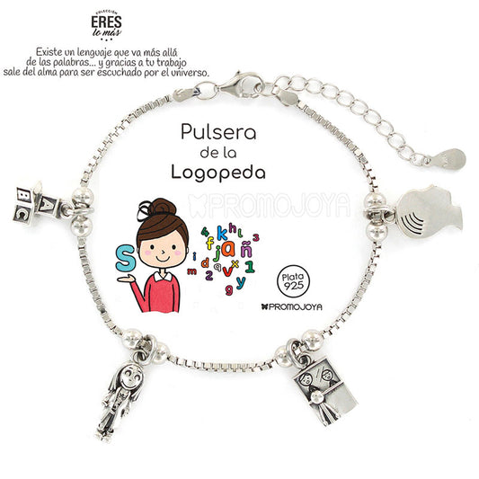 Joyas Profesiones - Prof 67 Pulsera Logopeda - Senora