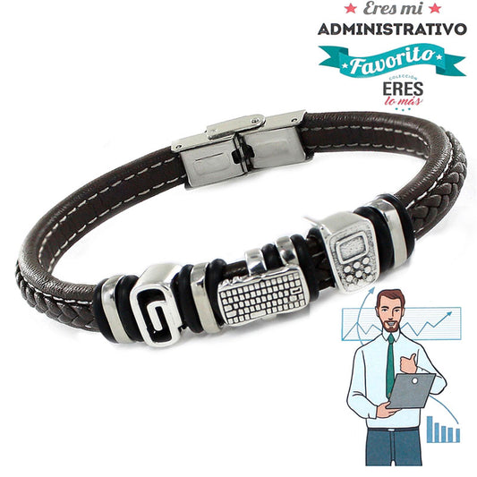 Pulseras Hombre - 18 Eres Adminsitrativo - Caballero
