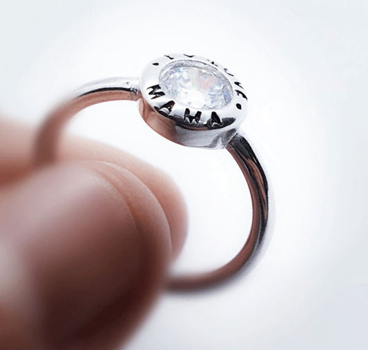 Anillos De Plata - An1220 I Love Mama - Senora