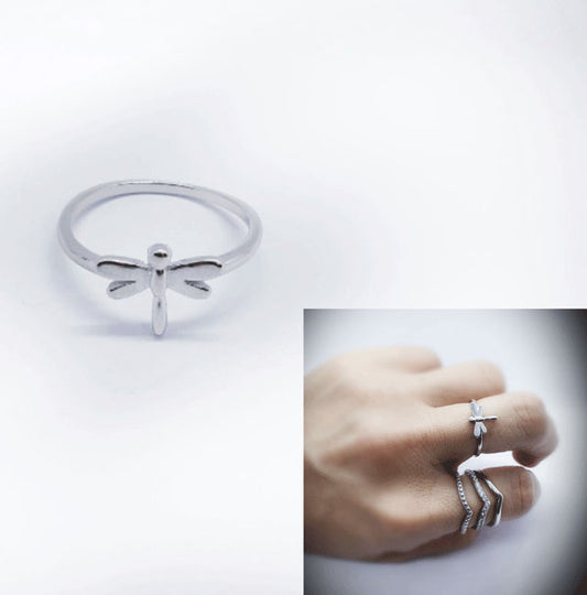 Anillos De Plata - An1222 Anillo Libelula - Senora