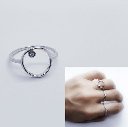 Anillos De Plata - An1221 Anillo Karma Circonita - Senora
