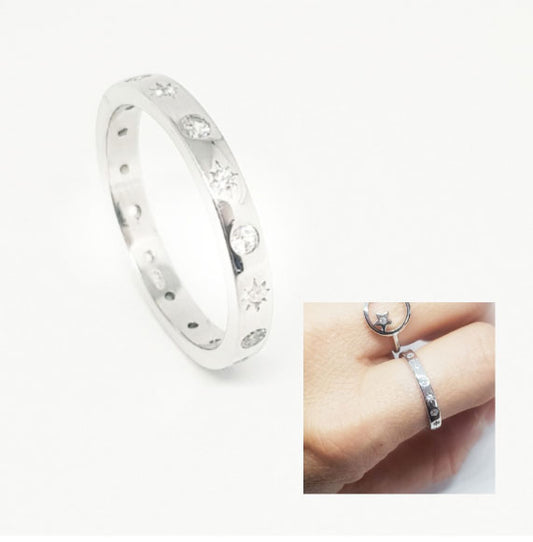 Anillos De Plata - An1221 Anillo Shine Circonitas - Senora