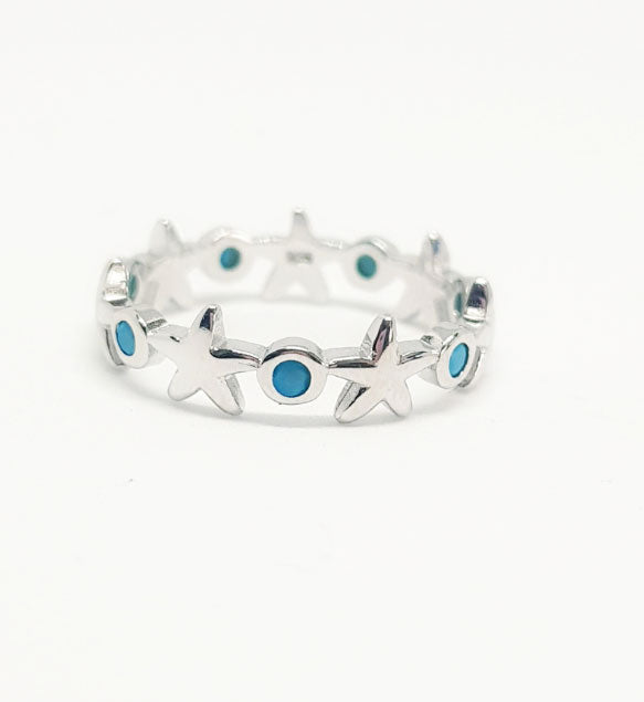 Anillos De Plata - An1221 Anillo Estrella De Mar - Senora