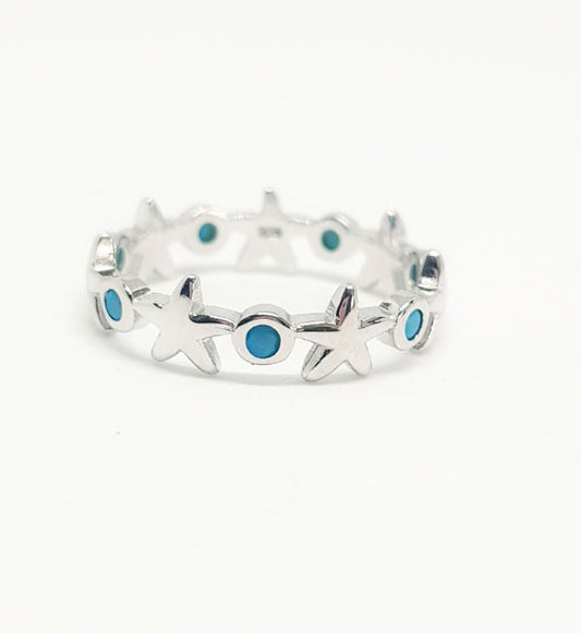 Anillos De Plata - An1221 Anillo Estrella De Mar - Senora