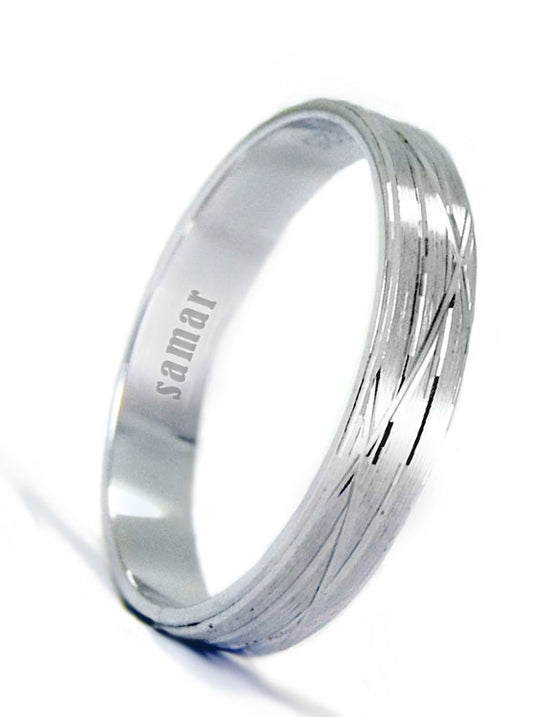 Alianzas Plata - 1004Sg Plata Tallas  4 Mm - Unisex