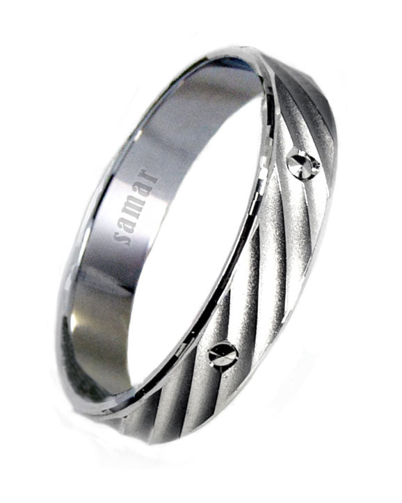 Alianzas Plata - 1007Sg Mate Brillo 4 Mm - Unisex