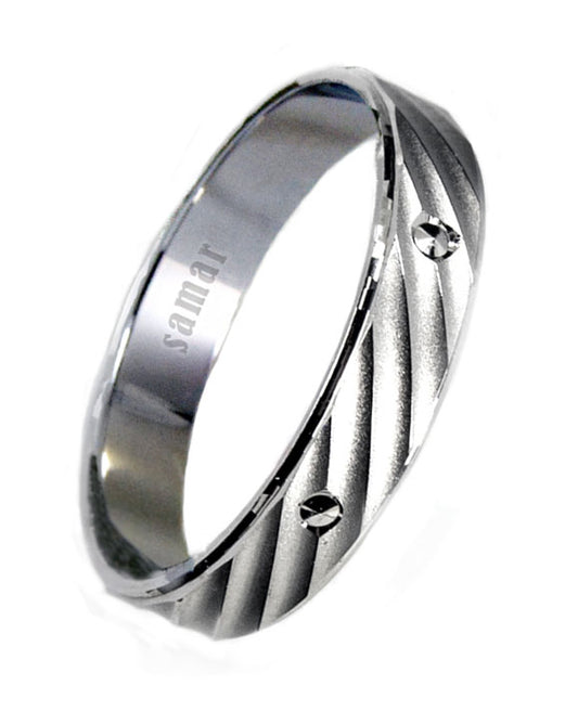 Alianzas Plata - 1007Sg Mate Brillo 4 Mm - Unisex