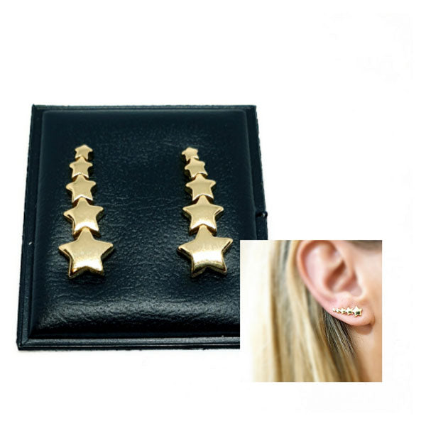 Pendientes Trepadores - Pend1719 Trepador Oro Estrella - Senora
