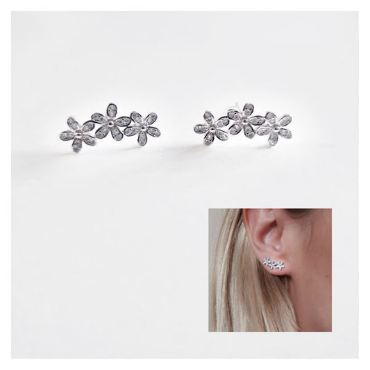 Pendientes Trepadores - Pend1719 Trepador Flores - Senora