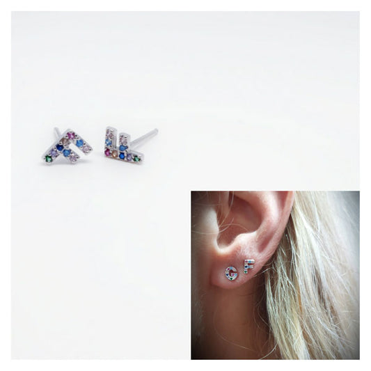 Iniciales - Pend1734F Pendientes Inicial F - Senora
