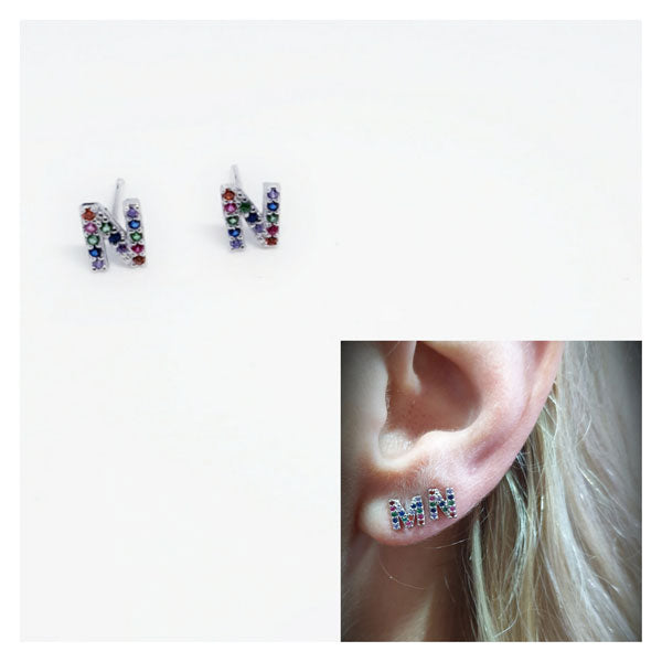 Iniciales - Pend1740N Pendientes Inicial N - Senora