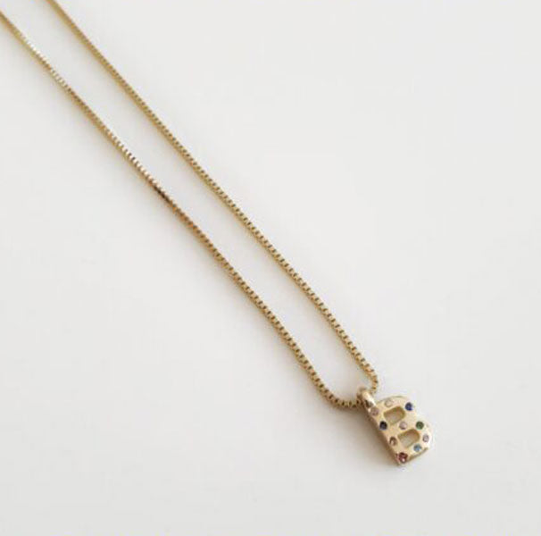 Iniciales - Coll807-B Collar Inicial B - Senora