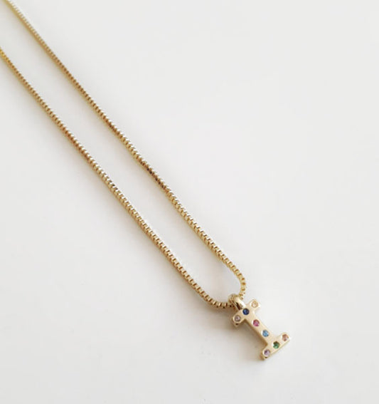 Iniciales - Coll814-I Collar Inicial I - Senora
