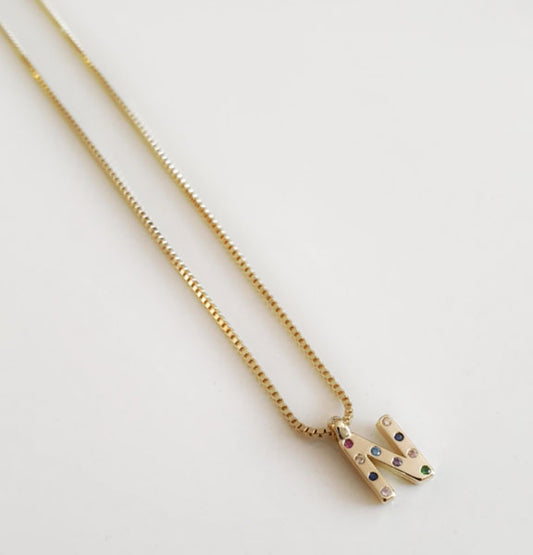 Iniciales - Coll819-N Collar Inicial N - Senora