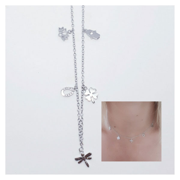 Gargantilla Plata - Coll792 Collar Energy Suerte - Senora