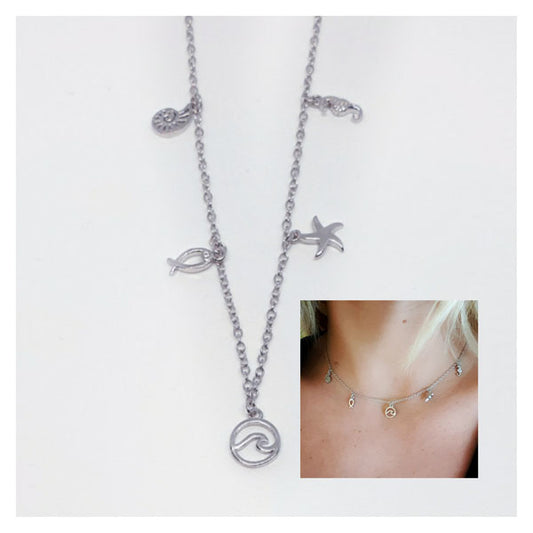 Gargantilla Plata - Coll791 Collar Mar - Senora
