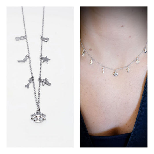 Gargantilla Plata - Coll793 Collar Eye - Senora