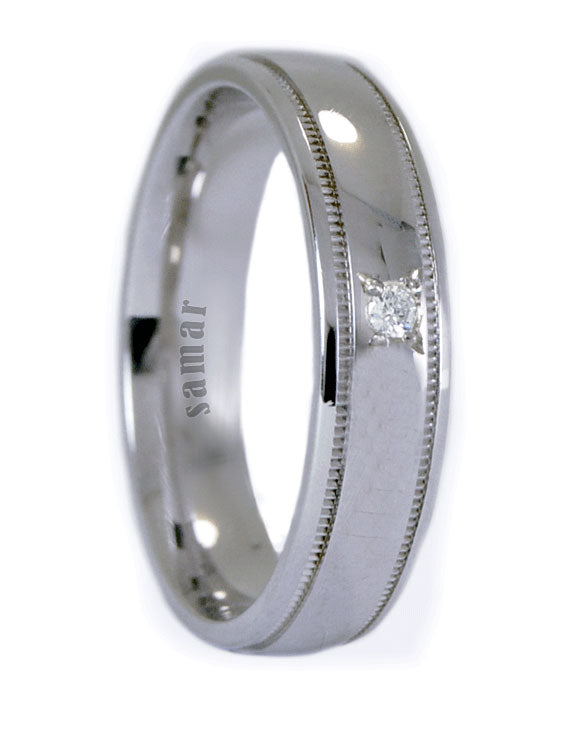 Alianzas Plata - 1135Sg Alianza Con Diamante - Unisex