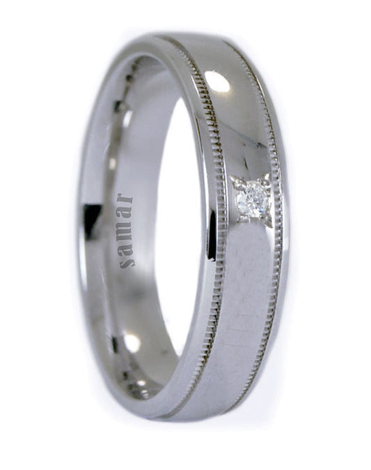 Alianzas Plata - 1135Sg Alianza Con Diamante - Unisex
