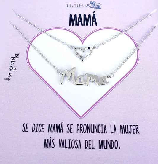 Dia De La Madre - 1996 Collar Mama Doble - Senora