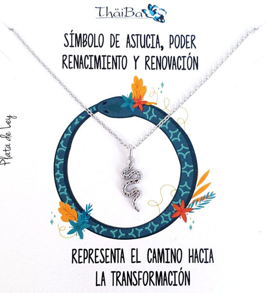 Joyas Con Mensaje - Coll741 Collar Vive - Snake - Senora