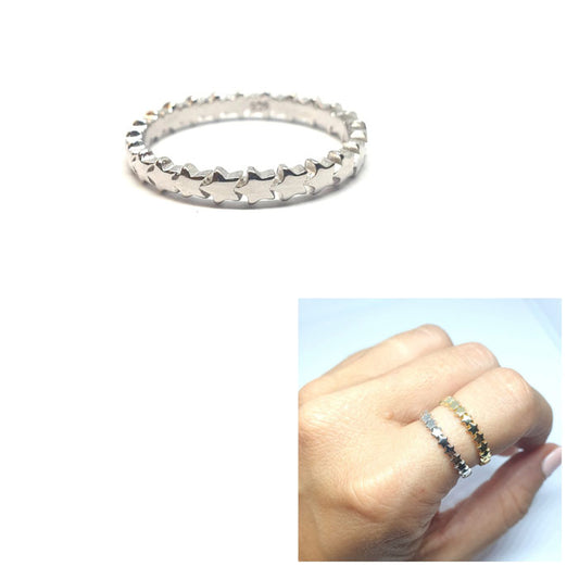 Anillos De Plata - An1300 Dream Mini Estrellas - Senora