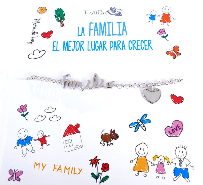 Joyas Con Mensaje - Pul1979 Pulsera Familia - Senora