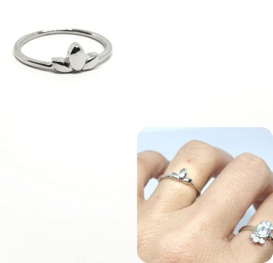 Anillos De Plata - An1273 Petalos - Senora