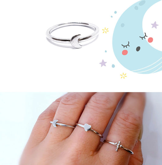 Anillos De Plata - An1248 Luna Basic - Senora