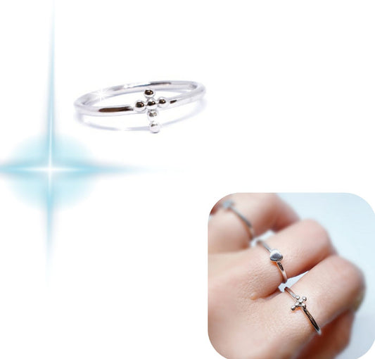 Anillos De Plata - An1247 Cruz Basic - Senora