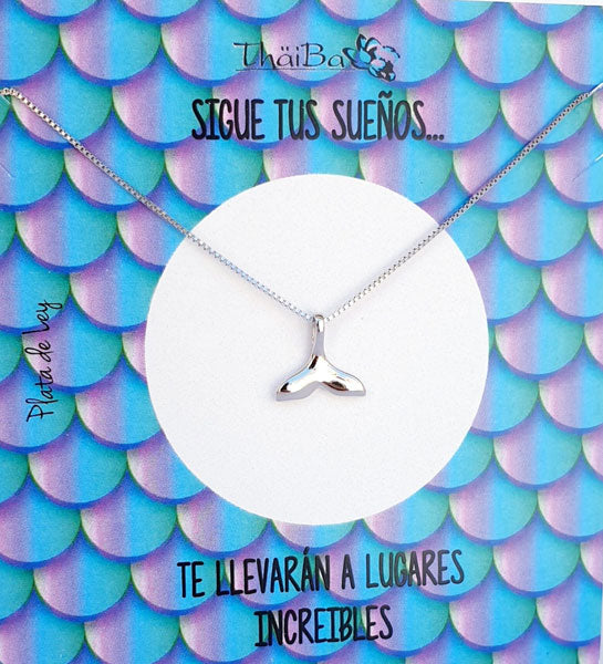Joyas Con Mensaje - Coll734 Collar Colal De Sirena - Senora